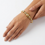 Gold Radiant Stone Bracelet