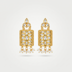 Rajsi Frame Kundan Earrings