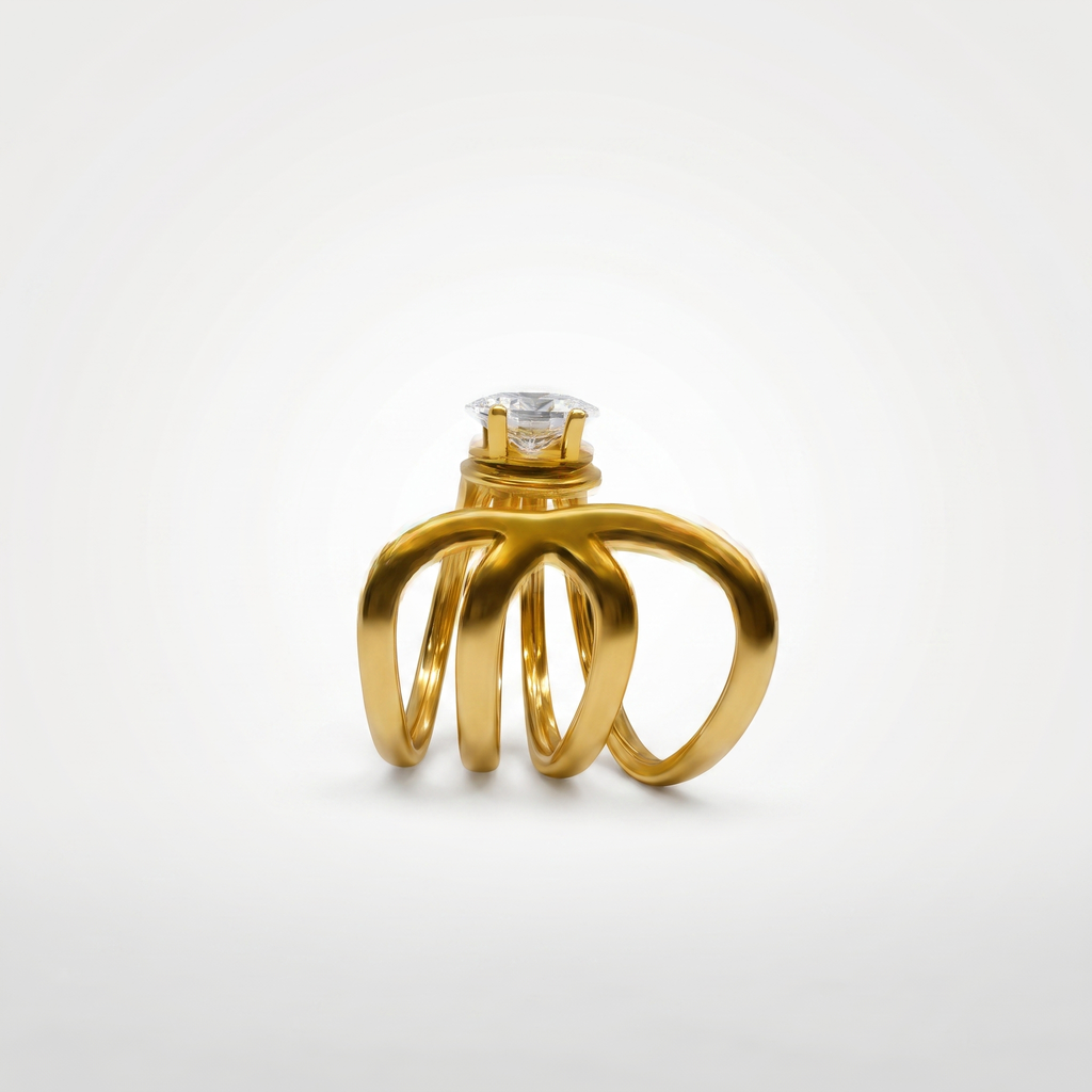 Celeste Solitaire Ring | Anti-Tarnish