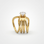 Celeste Solitaire Ring | Anti-Tarnish