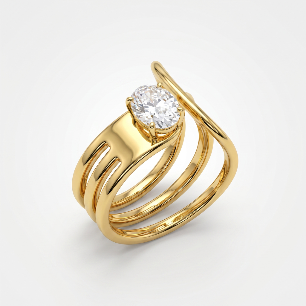 Celeste Solitaire Ring | Anti-Tarnish