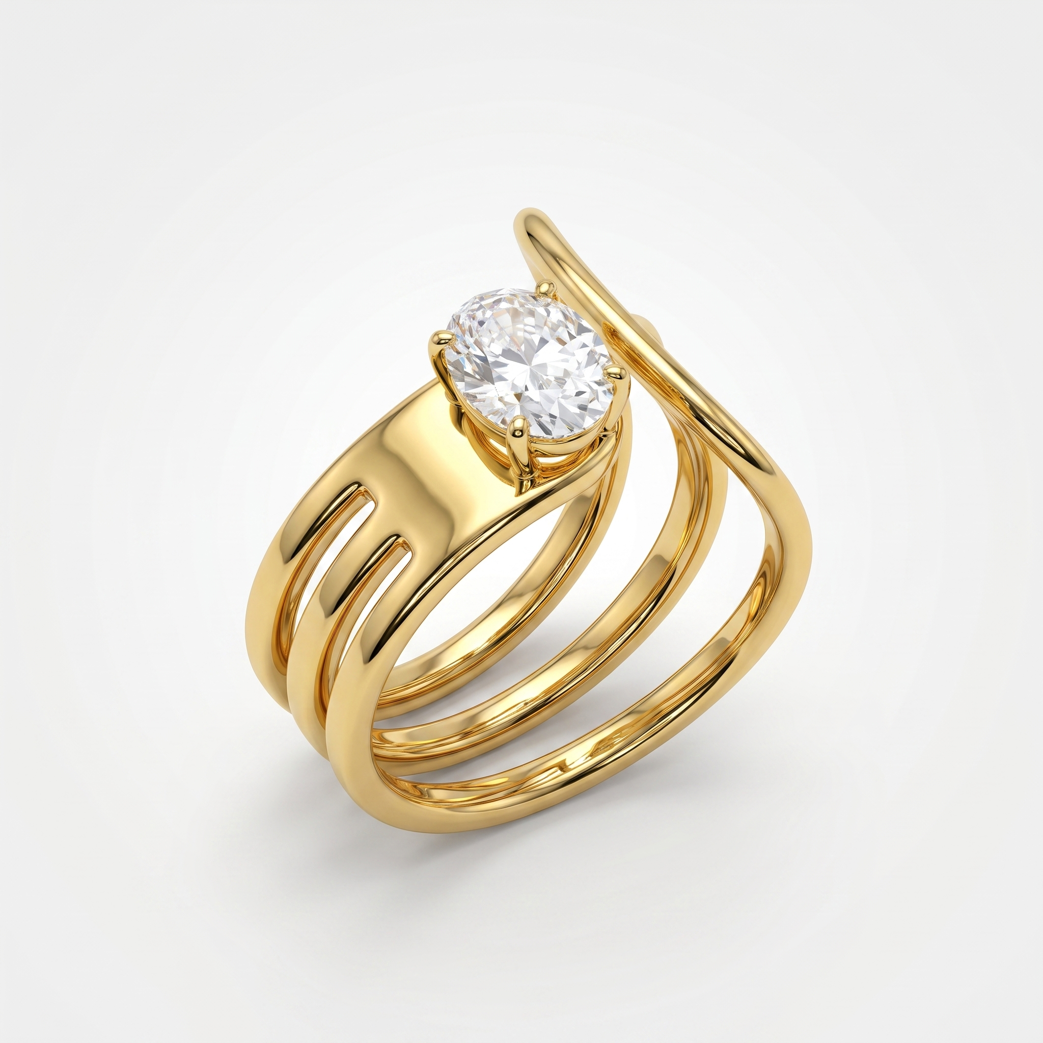 Celeste Solitaire Ring | Anti-Tarnish