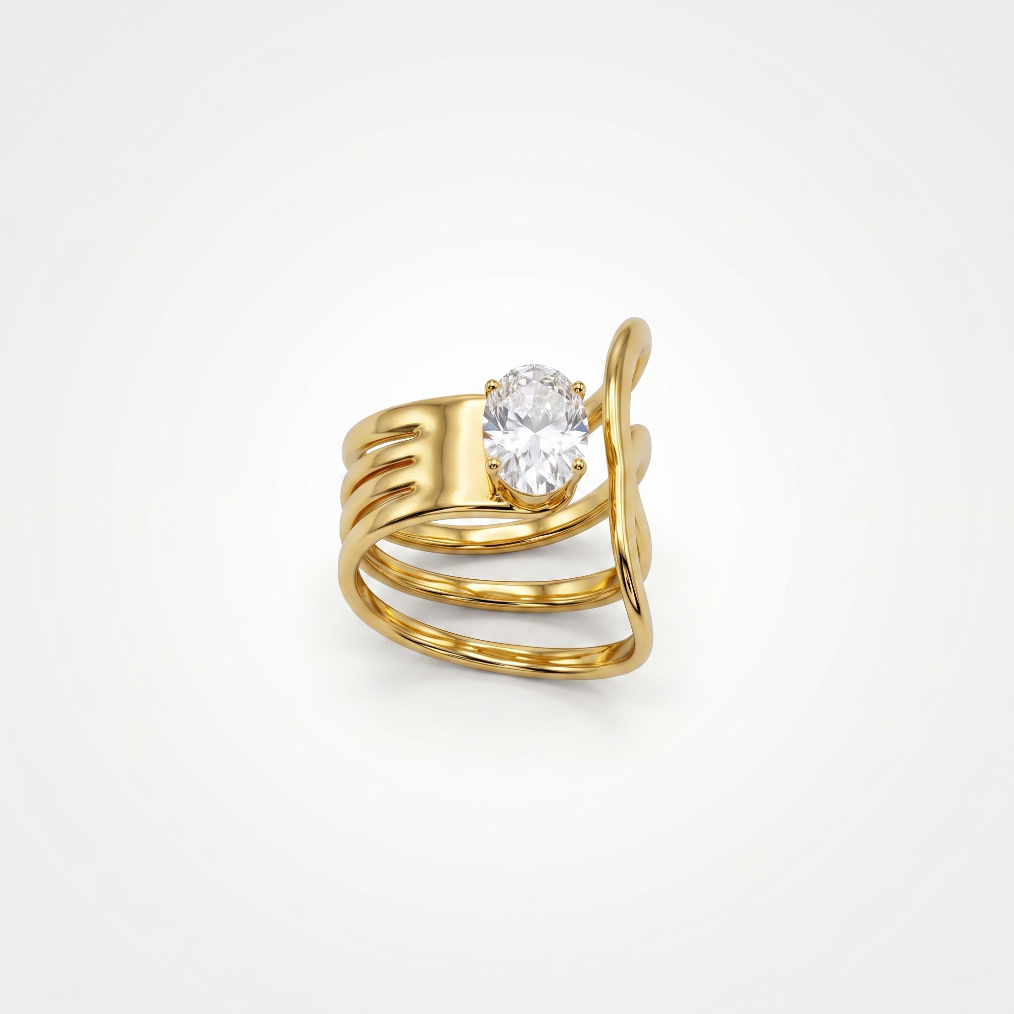 Celeste Solitaire Ring | Anti-Tarnish