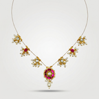 Gulnaar Jadau Pearl Chain