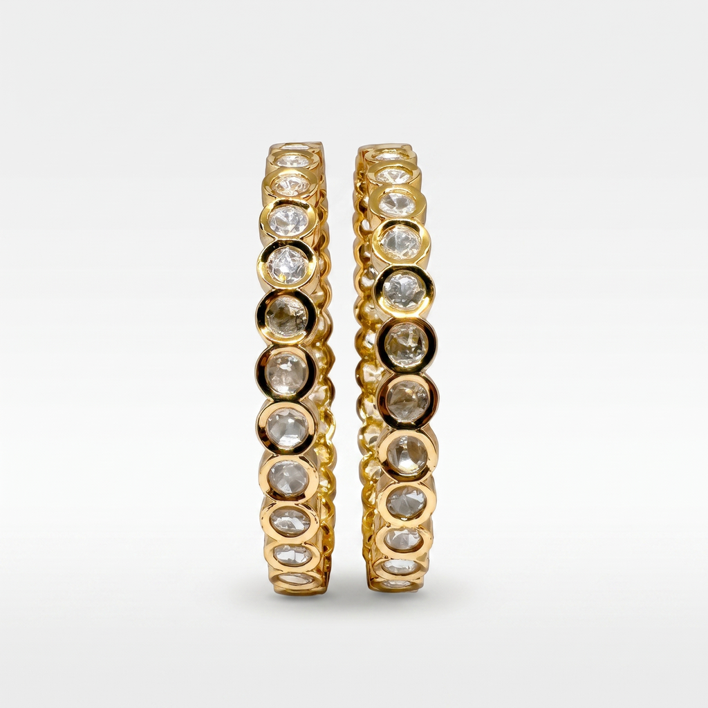 Celestial Halo Moissanite Bangles