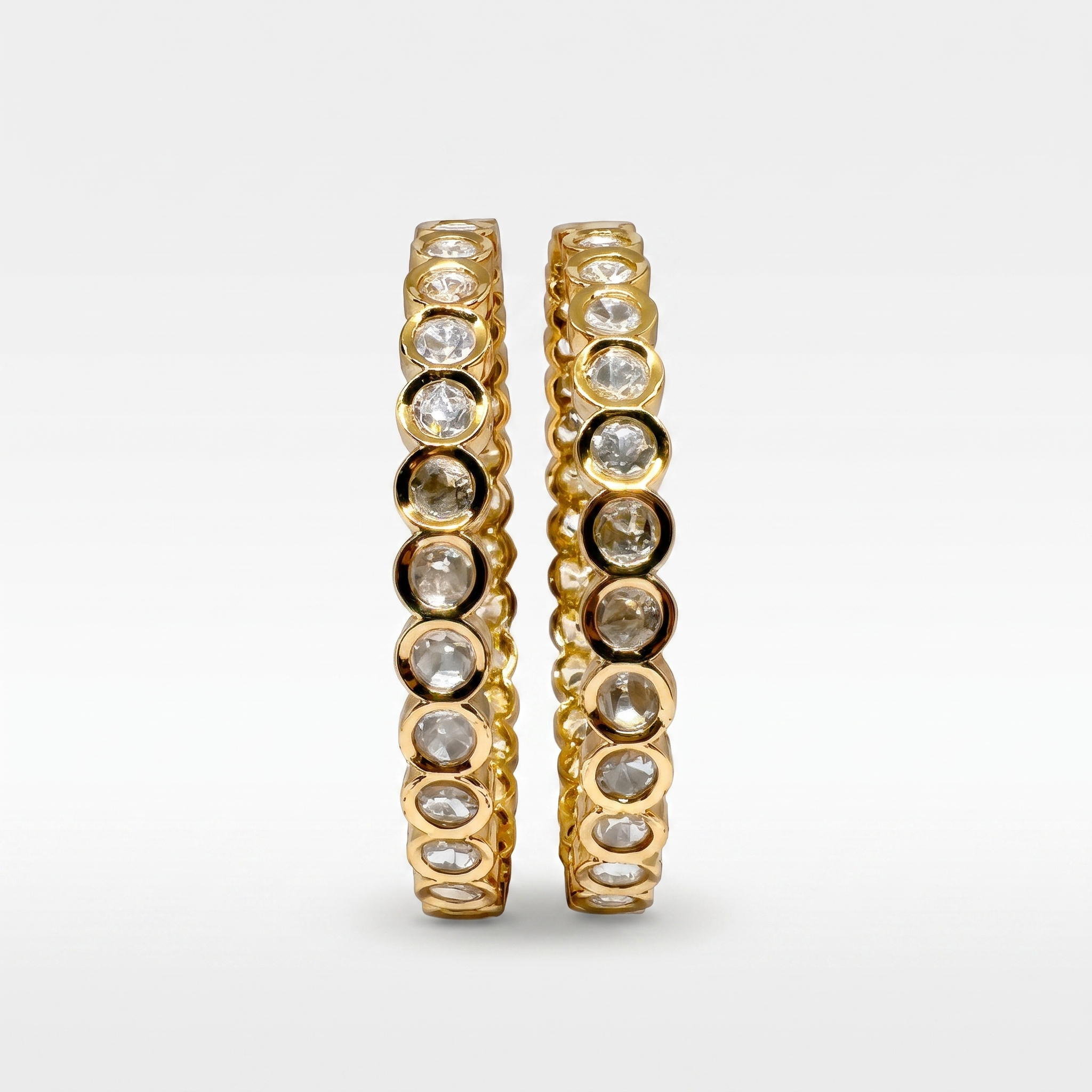 Celestial Halo Moissanite Bangles