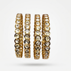 Celestial Halo Moissanite Bangles