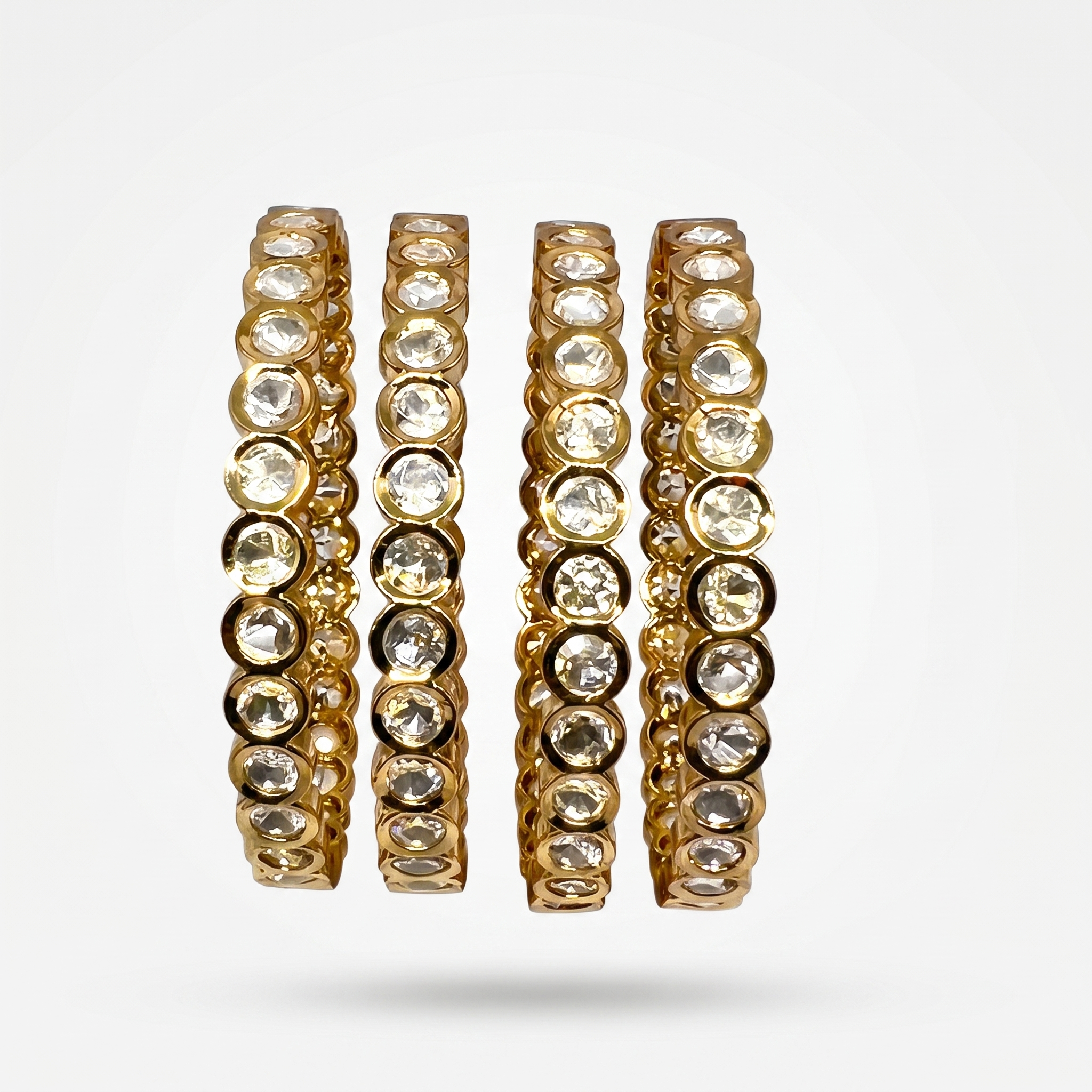 Celestial Halo Moissanite Bangles