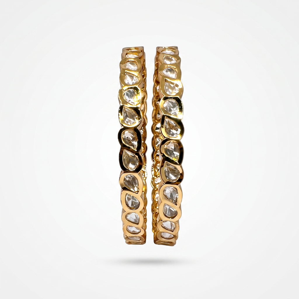Pearl Dew Moissanite Bangles