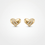 Amour Spark Heart Stud Earrings | Anti-Tarnish