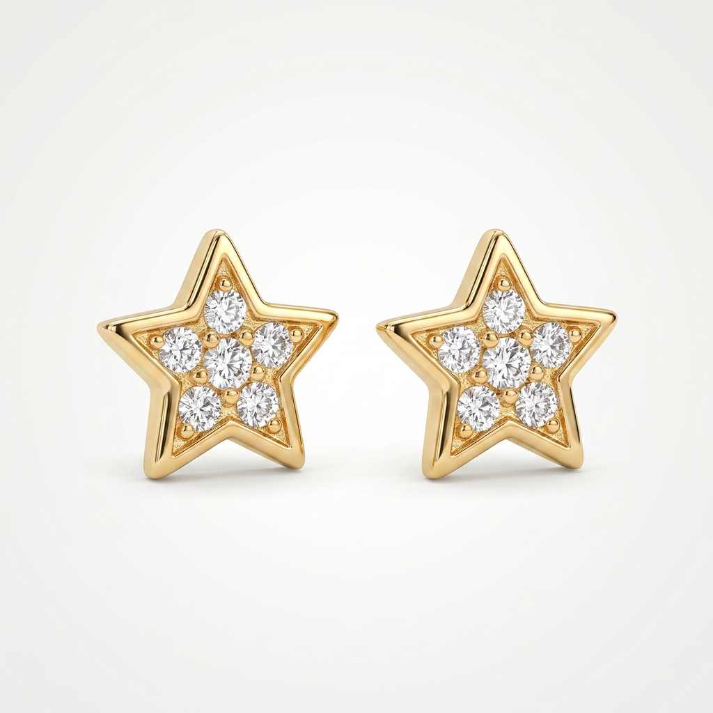 Starlight Spark Stud Earrings |  Anti-Tarnish