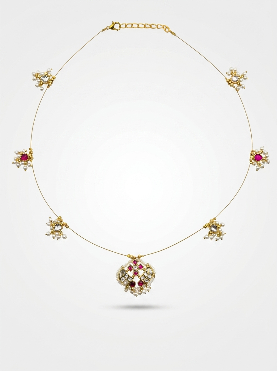 Ruhani Jadau Kundan Chain