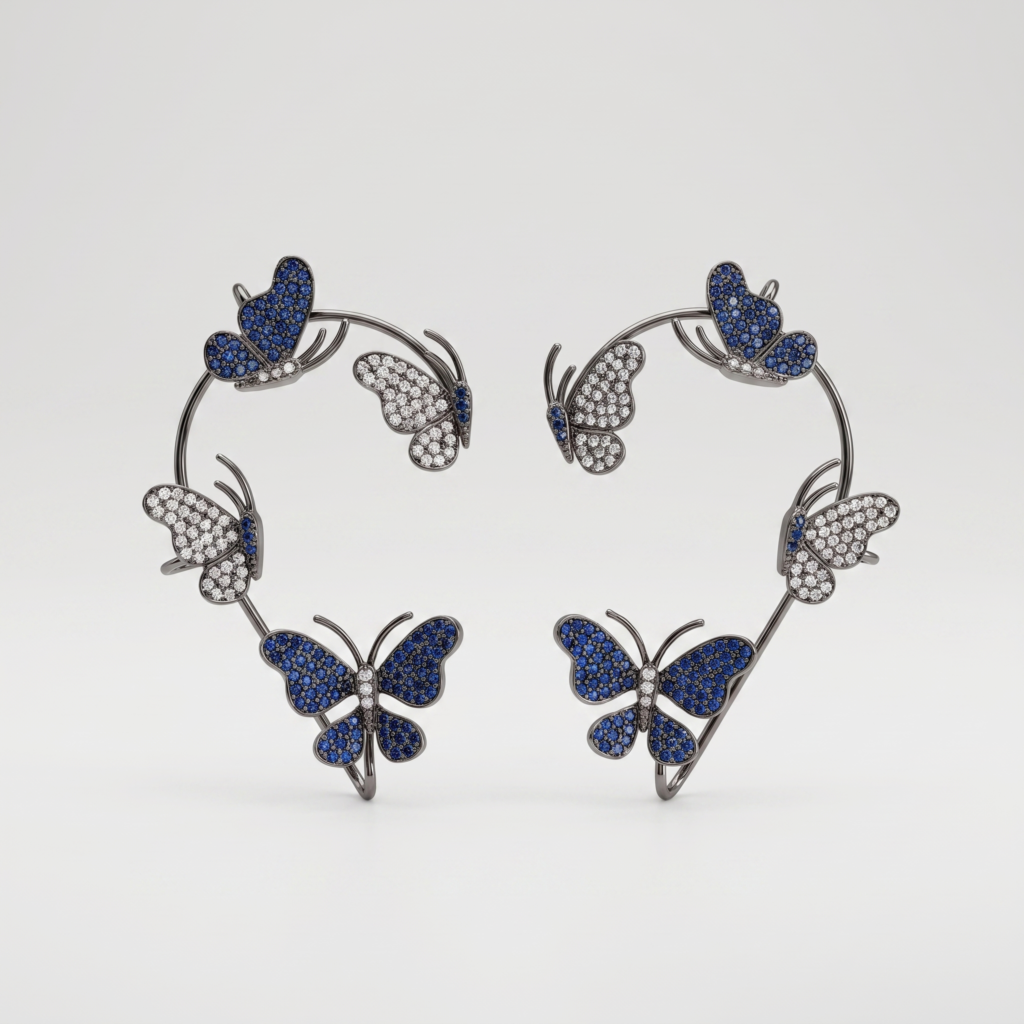 Midnight Flutter Ear Cuffs