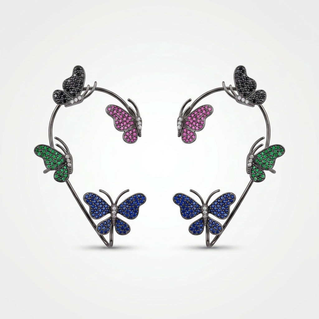 Flutter Bloom Ear Cuffs