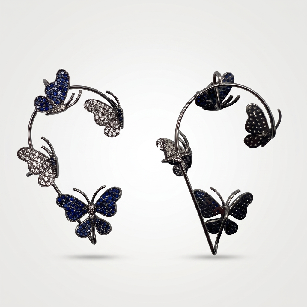 Midnight Flutter Ear Cuffs