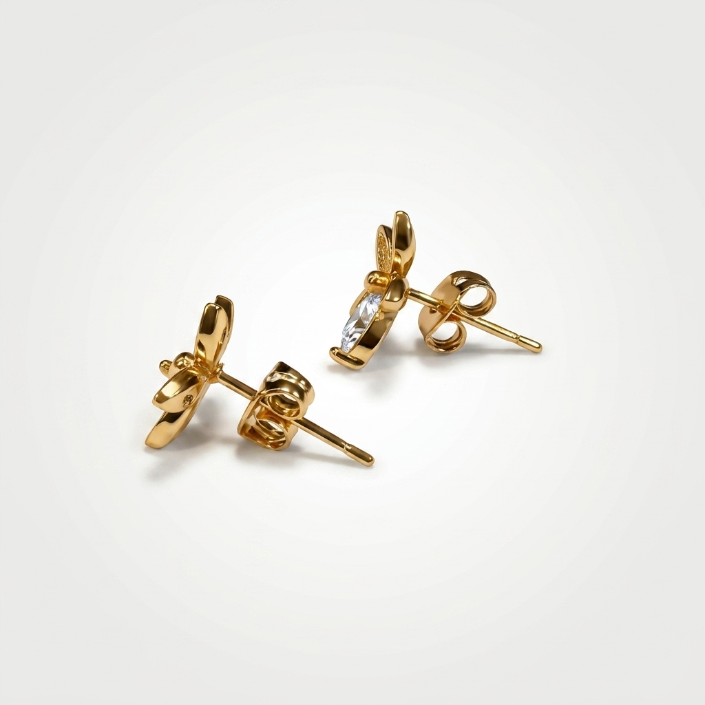 Golden Blossom Spark Earrings | Anti-tarnish