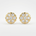 Aurelia Floral Stud Earrings | Anti-tarnish