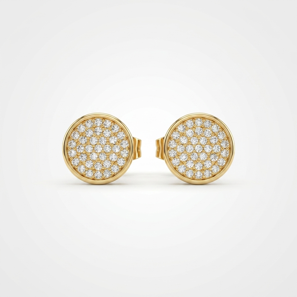 Stellar Pave Stud Earrings | Anti-tarnish