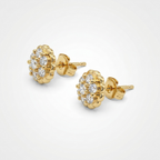 Aurelia Floral Stud Earrings | Anti-tarnish
