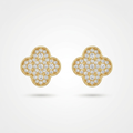 Clover Luxe Stud Earrings | Anti-tarnish