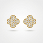 Clover Luxe Stud Earrings | Anti-tarnish