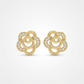 Elara Petal Stud  Earrings | Anti-tarnish