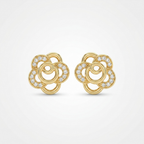 Elara Petal Stud  Earrings | Anti-tarnish
