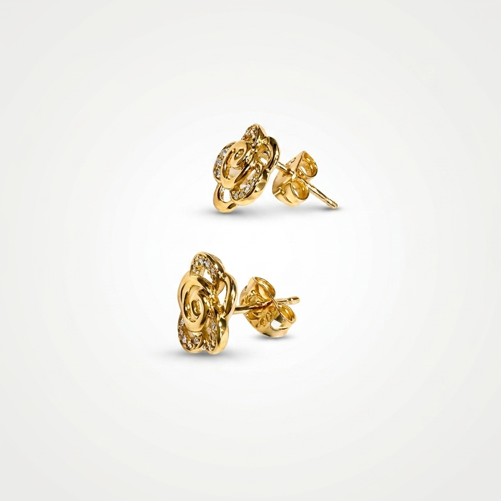 Elara Petal Stud  Earrings | Anti-tarnish