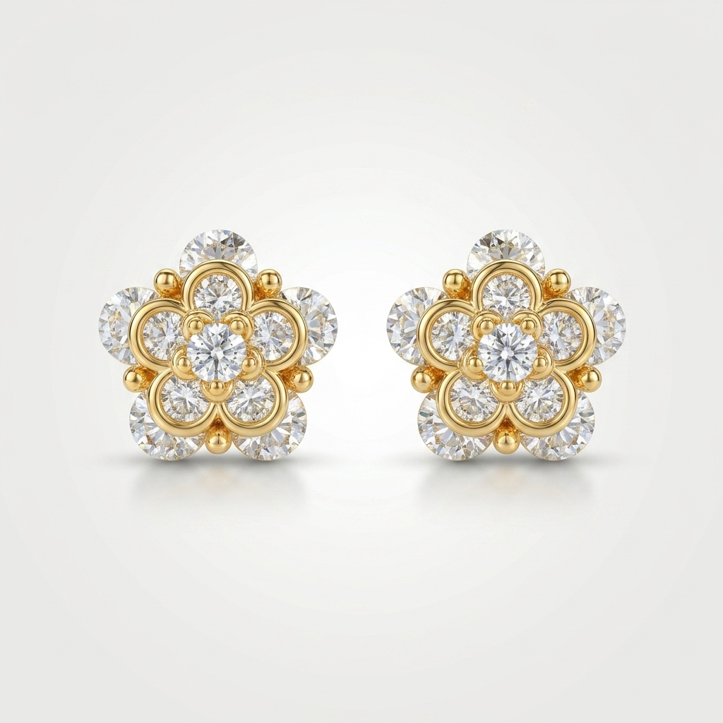 Floréa Spark Stud Earrings | Anti-tarnish