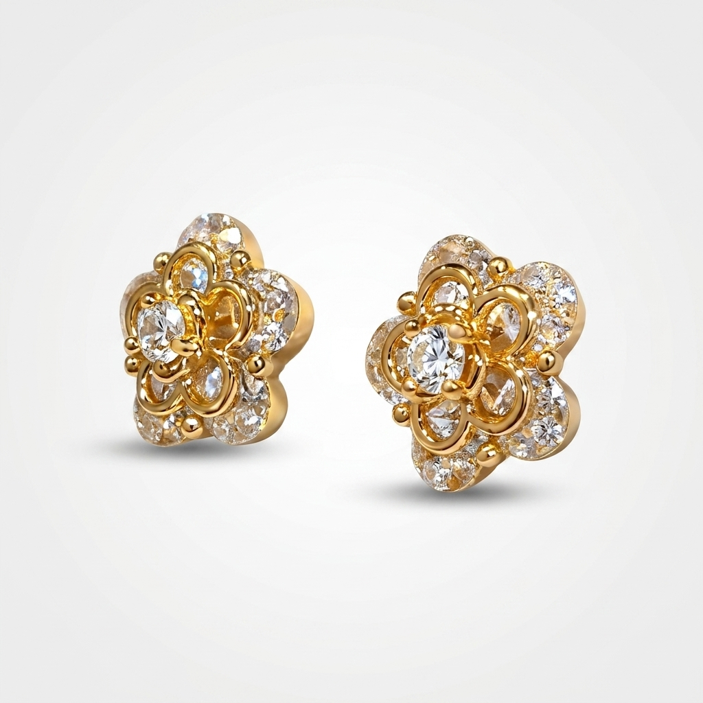 Floréa Spark Stud Earrings | Anti-tarnish