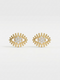 Celestial Evil Eye Stud Earrings | Anti-tarnish
