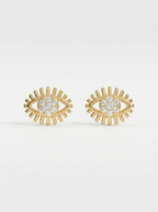 Celestial Evil Eye Stud Earrings | Anti-tarnish