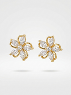 Ira Bloom Stud  Earrings | Anti-tarnish