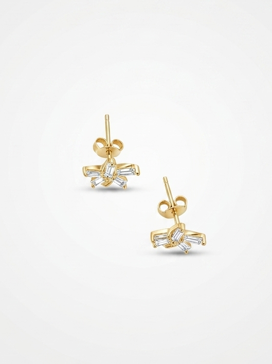 Ira Bloom Stud  Earrings | Anti-tarnish