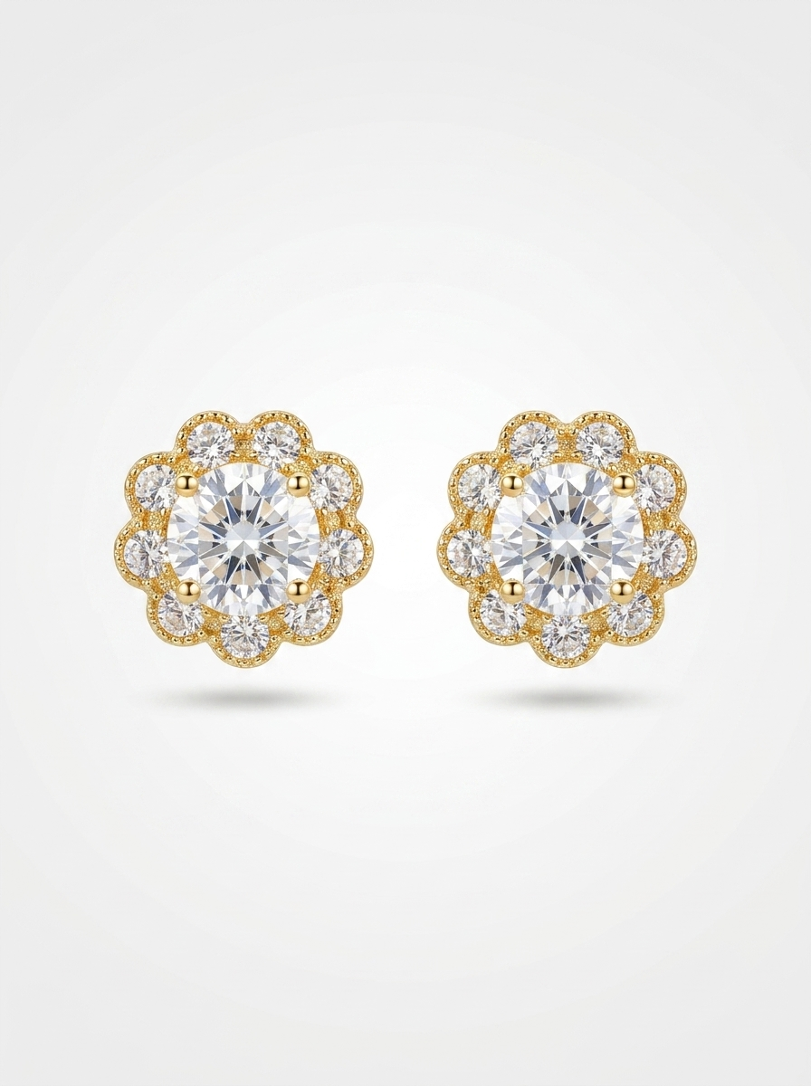 Noor Daisy Stud Earrings | Anti-tarnish
