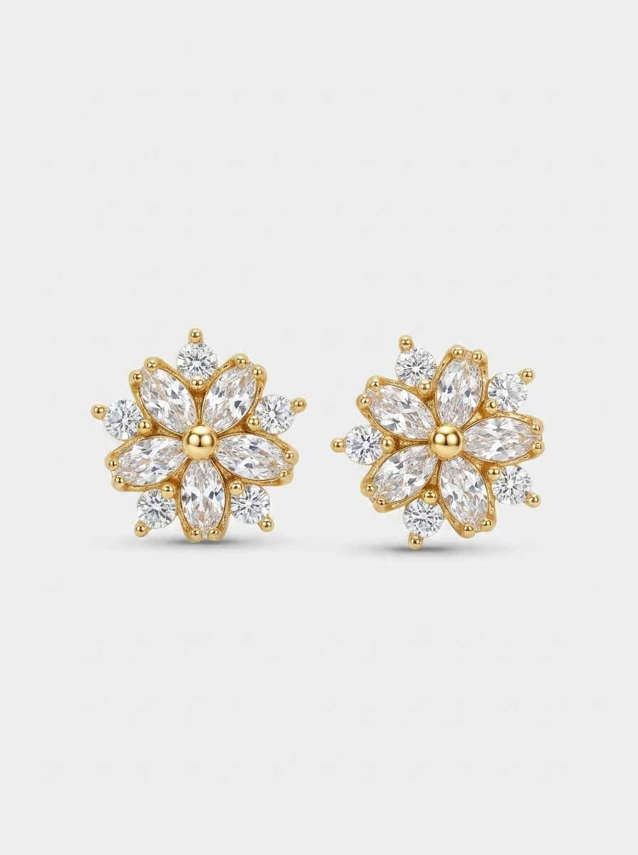 Aurelia Bloom Stud Earring | Anti-tarnish