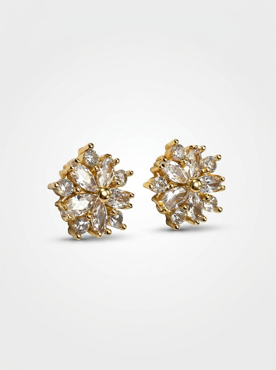 Aurelia Bloom Stud Earring | Anti-tarnish