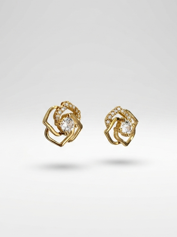 Celestia Twist Stud Earrings | Anti-tarnish