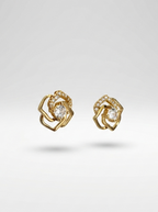 Celestia Twist Stud Earrings | Anti-tarnish