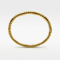 Gold Beaded Barrel Bangle | Anti-tarnish
