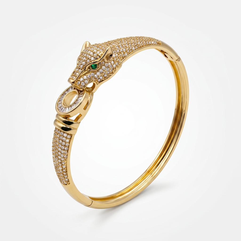 Panther Bangle & Ring Set | Anti-tarnish