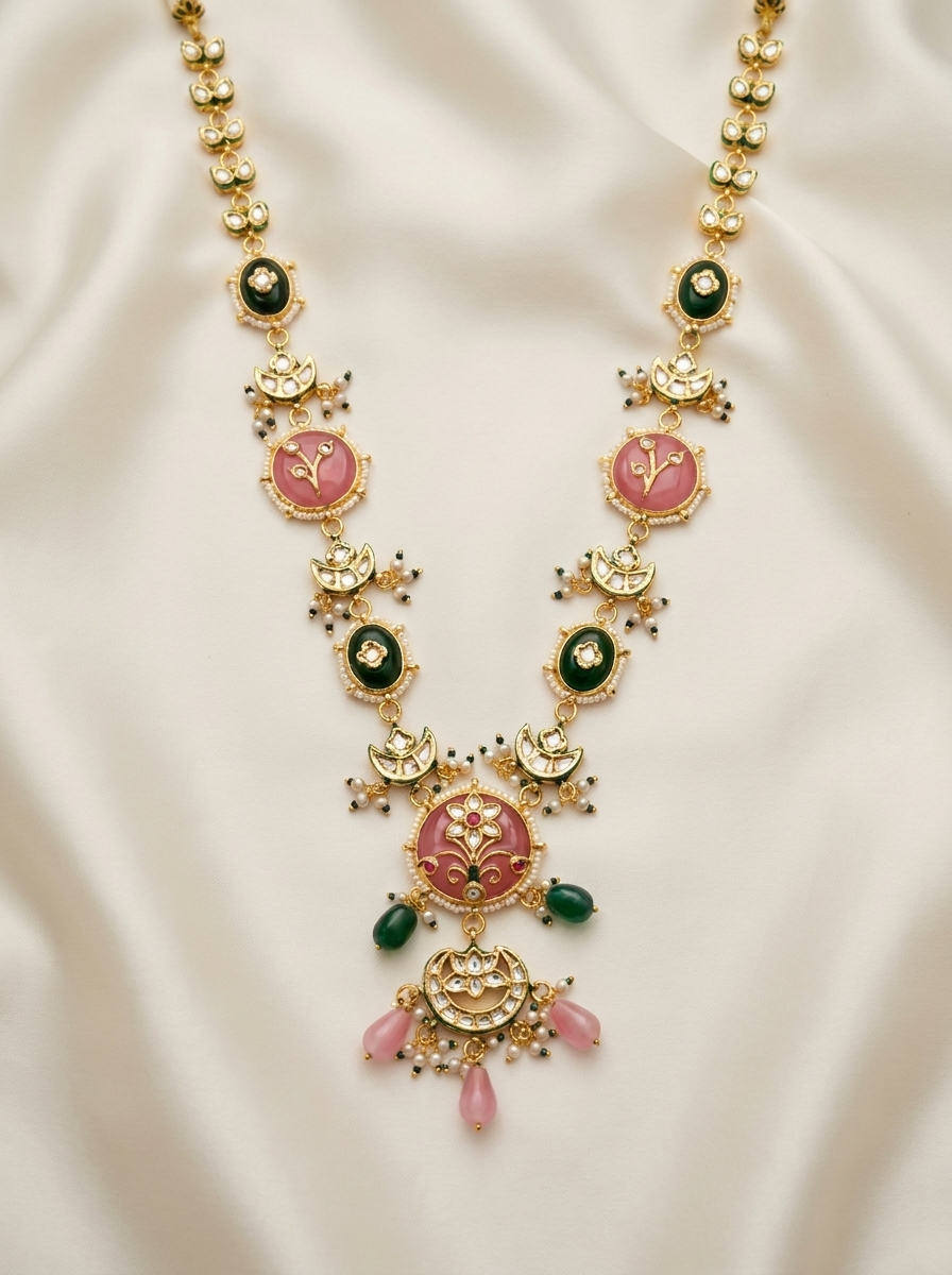 Gul-Panna Meenakari Set