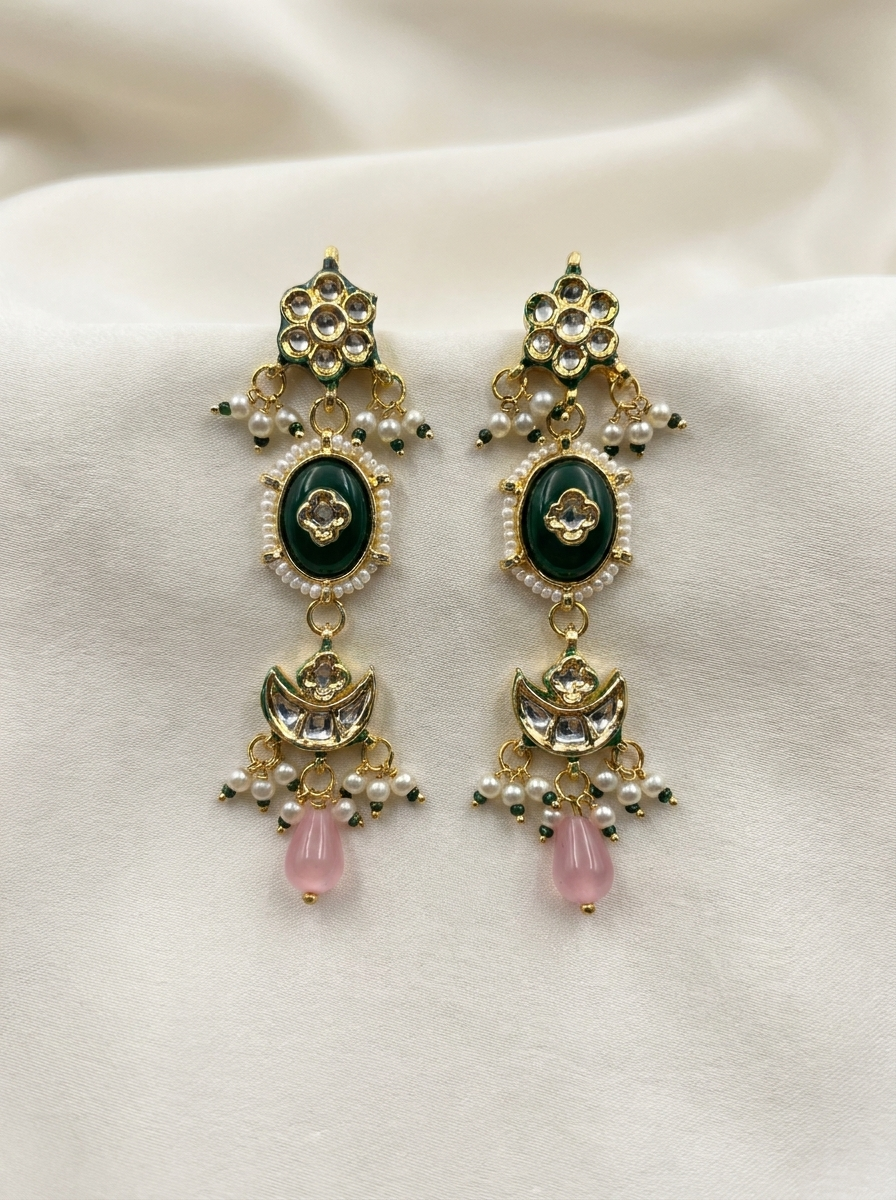 Gul-Panna Meenakari Set