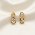 Emerald Cut Moissanite Necklace Set
