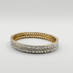 Princess Cut Crystal Bangles (Set of 2)