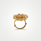 Moissanite Floral Statement Ring