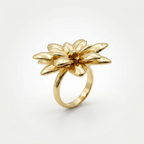 Gold Flower Ring |  Anti-Tarnish