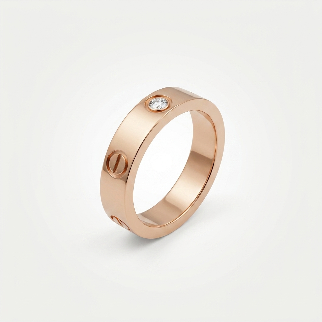Rose Gold Luxe Band Ring | Anti-Tarnish