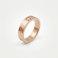 Rose Gold Luxe Band Ring | Anti-Tarnish