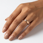 Rose Gold Luxe Band Ring | Anti-Tarnish